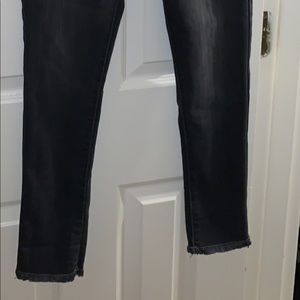 Dark grey high rise jeans